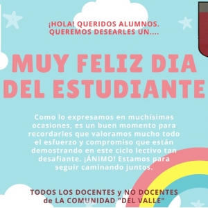 Feliz día del estudiante 2020