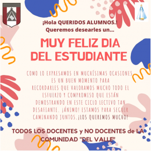 Feliz día del estudiante 2020